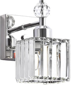 PRESDE 1-Light Bathroom Vanity Light, Modern Chrome Wall Sconce by HOME