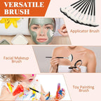 9 Pieces Facial Fan Mask Brushes, Soft Facial Applicator Brushes Tools - Image 6