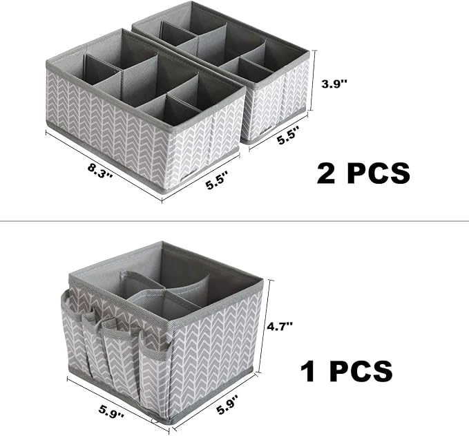 VERONLY Cosmetic Storage Bins Makeup Organizer, Adjustable Multifunction - Image 3