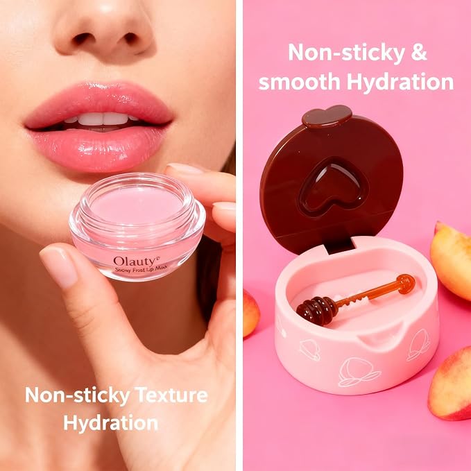 9Pcs Bee Lip Balm Honey Pot, Lip Mask Skincare, Strawberry, Watermelon - Image 8