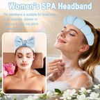 Zkptops 6Pcs Spa Headband for Washing Face Wristbands Set Women Bubble Makeup - Image 7