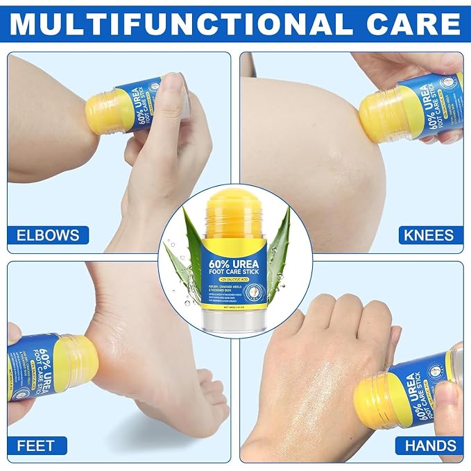 2 Pack Urea Cream 60% plus Salicylic Acid 2%, Maximum Strength Urea Foot Cream - Image 7