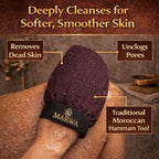Moroccan Kessa Exfoliating Glove – Medium Hammam Exfoliating Mitt – Dead Skin - Image 7