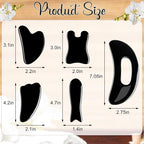 Treela 5 Pcs Gua Sha Facial Tools Set and 1 Pcs Body Gua Sha Massage Tool - Image 2