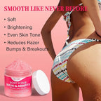Bikini Area Exfoliator with 10% AHAs BHA & Vitamin C, Exfoliating Body Scrub - Image 5