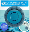 SlipX Solutions Bottomless Bath, Essential Overflow Drain Cover by SlipXSolutions