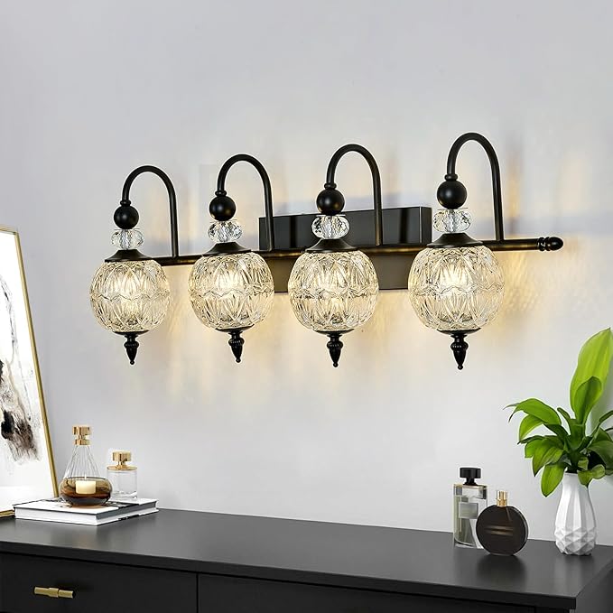Piepooye Vintage Bathroom Light Fixtures Black Vanity Light by Piepooye