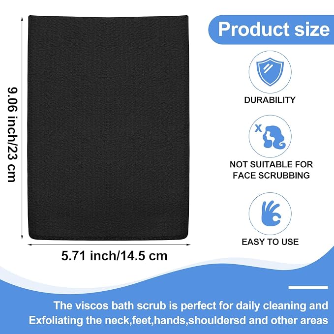 Tatuo 12 Pieces Korean Exfoliating Mitt Glove Italy Towel Body Skin Scrubber - Image 2