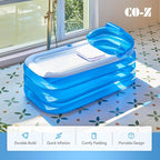 CO-Z Inflatable Bathtub with Electric Air Pump and Bath Pillow Headrest - Image 2