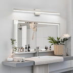 Nickel Bathroom Vanity Light 39.4 inch, 30W Dimmable 5CCT LED Bathroom Light - Image 2