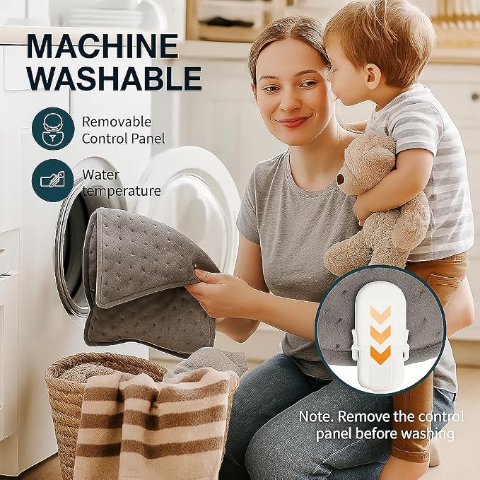 Electric Heating pad, 25 x12 Portable Heating Pad - Image 7