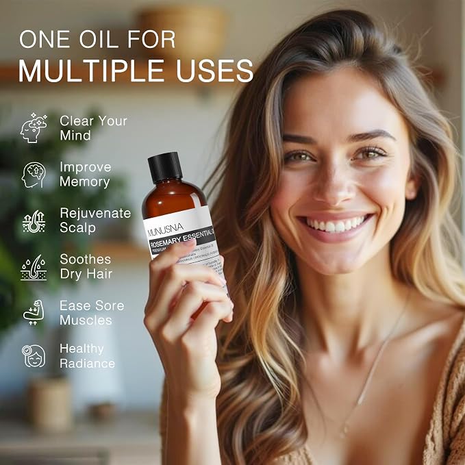 Rosemary Essential Oil 100ML, 100% Pure Rosemary Oil - Image 3
