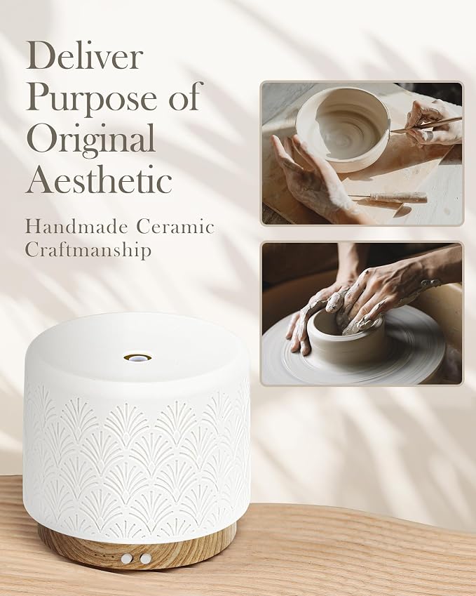 Essential Oil Diffuser - 280ml Ceramic Diffuser - Image 5
