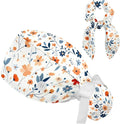 Scrub Caps Women Nursing Hats Floral Flowers by FQURFHY