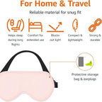 Amazon Basics Genuine Natural Mulberry Silk Curved Sleep Eye Mask - Image 4