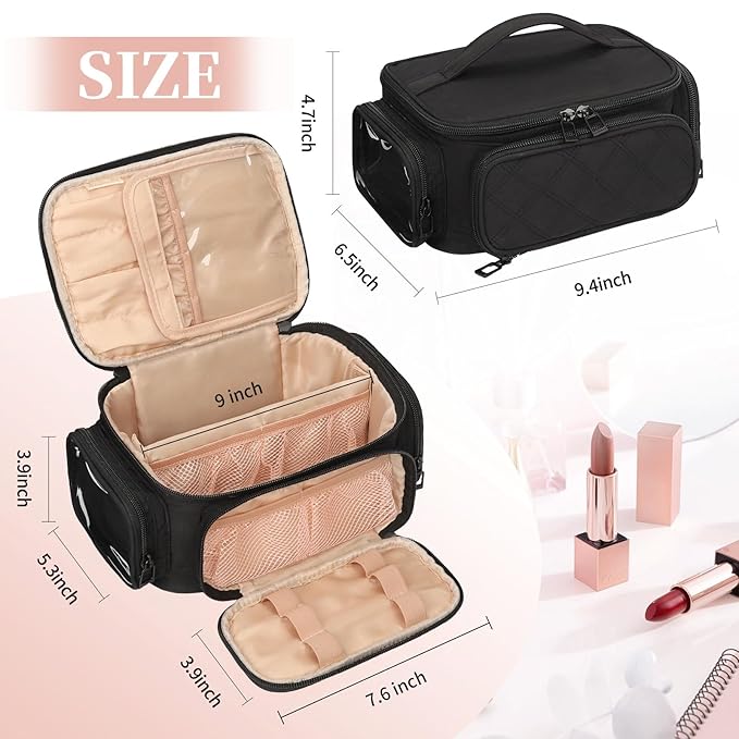 OCHEAL Makeup Bag, Travel Makeup Organizer Bag - Image 4