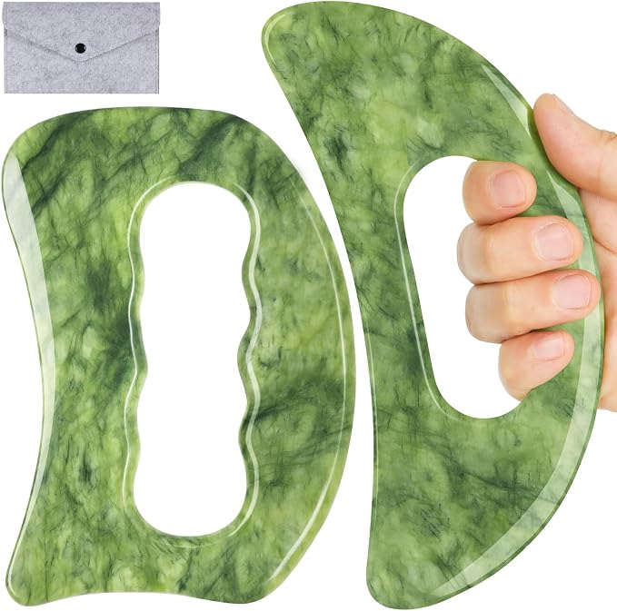 Jade Stone Large gua sha Massage Tool, Gua Sha Body Tool by CekPo