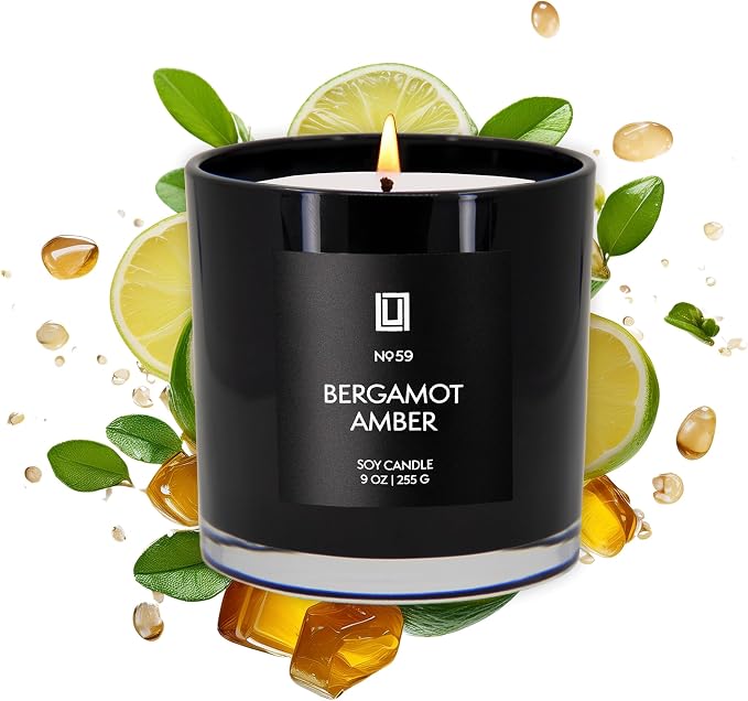 Lulu Candles | Bergamot & Amber | Smells Like Citrus & Musk | Luxury Scented by LULUCANDLES