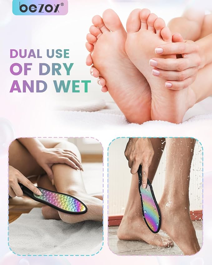 BEZOX Foot File Callus Remover, Double Sided Callus File Scraper, Foot Scrubber - Image 6