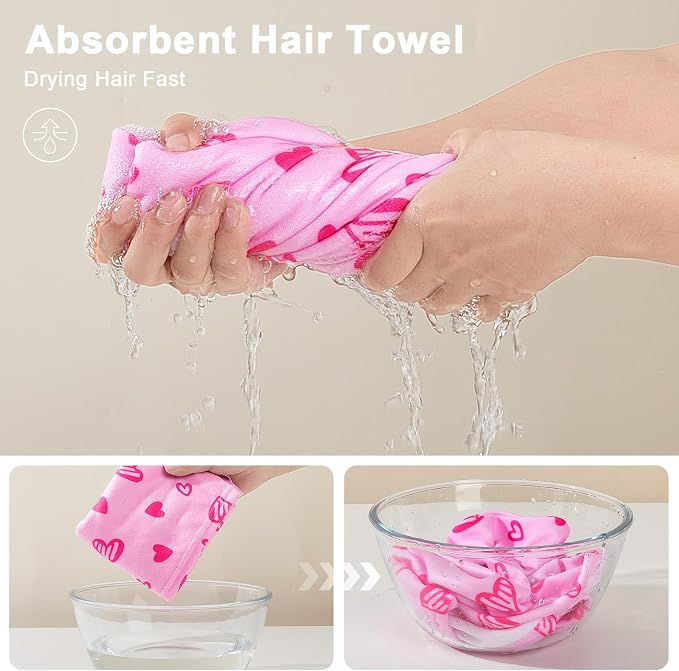 Unicorn Castle Microfiber Hair Towel - Image 2