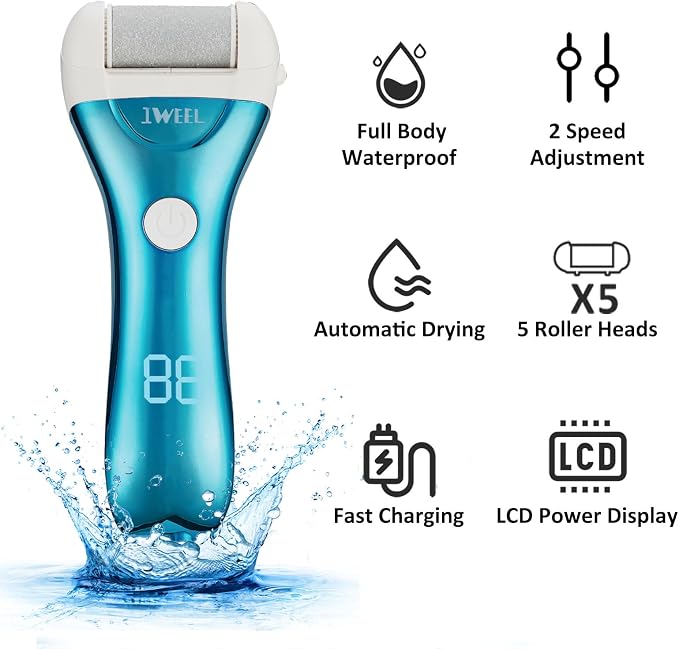 Electric Foot Callus Remover, Rechargeable Electronic Foot File Pedicure Kits - Image 2