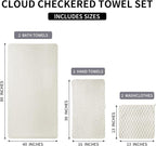 Extra Large Bath Towel Set of 6, Oversized Bath Sheet Super Soft Highly - Image 7