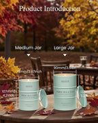M&SENSE White Tea Sage Scented Candles Large, Natural Soy Candles 21.2oz 120 - Image 5