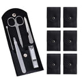 6 Sets Pack Travel Manicure Set Professional Nail Clipper Kit-5 Pieces by HANTEKAS