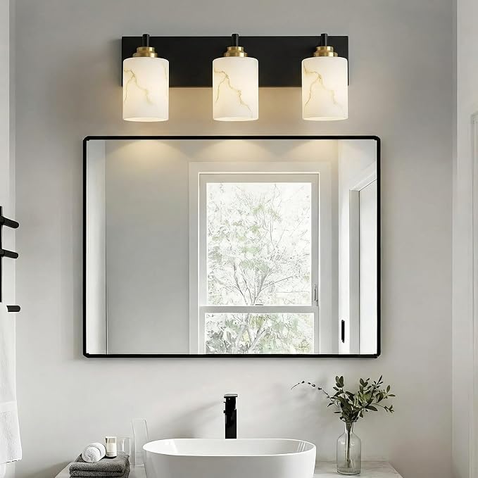 3-Light Bathroom Light Fixture, - Image 6