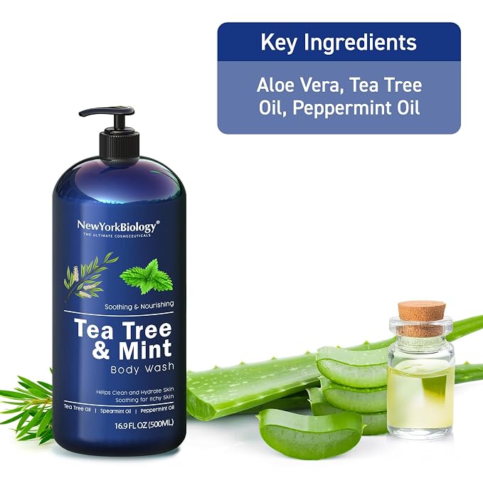 New York Biology Tea Tree Mint Body Wash - Image 4