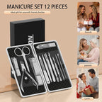 ZIZZON Manicure, Pedicure Kit, Nail Clippers Set of 12Pcs, Professional - Image 8