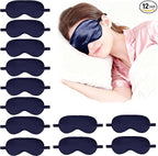 12PACK Silky Sleep Masks Satin Eye Mask Silk Eyes Cover by WJingYiJia