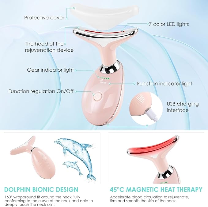 Facial Massager Red-Light-Therapy-for-Face and Neck, Face  culpting Wand - Image 5