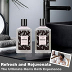 Father Day Gift for Men Spa Gifts for Men, Charcoal Bath and Body Gift Set for - Image 3