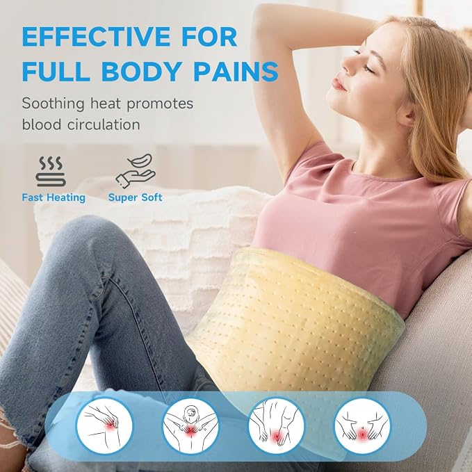 GOTCOZY Heating Pad for Back Pain Relief & Cramps, Electric Heating Pads for - Image 4