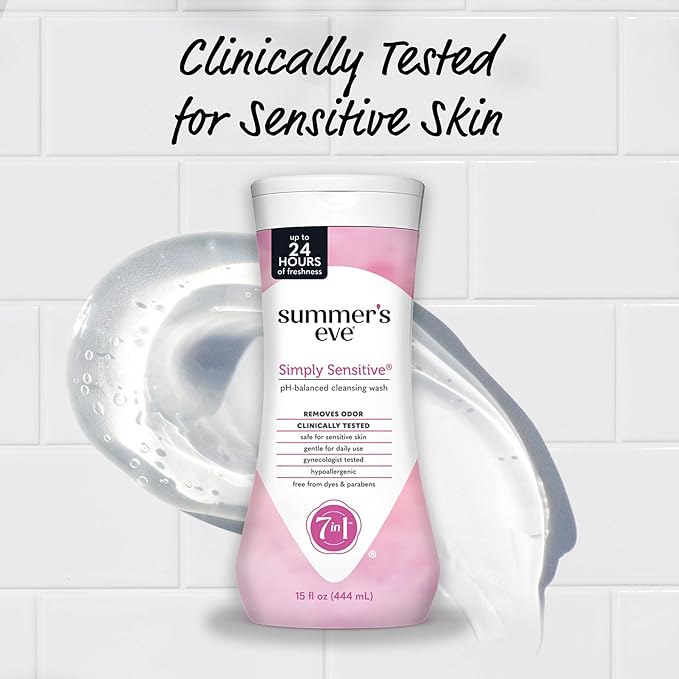 Summer's Eve Simply Sensitive All-Over Daily Feminine Wash, Gentle pH-Balanced - Image 4