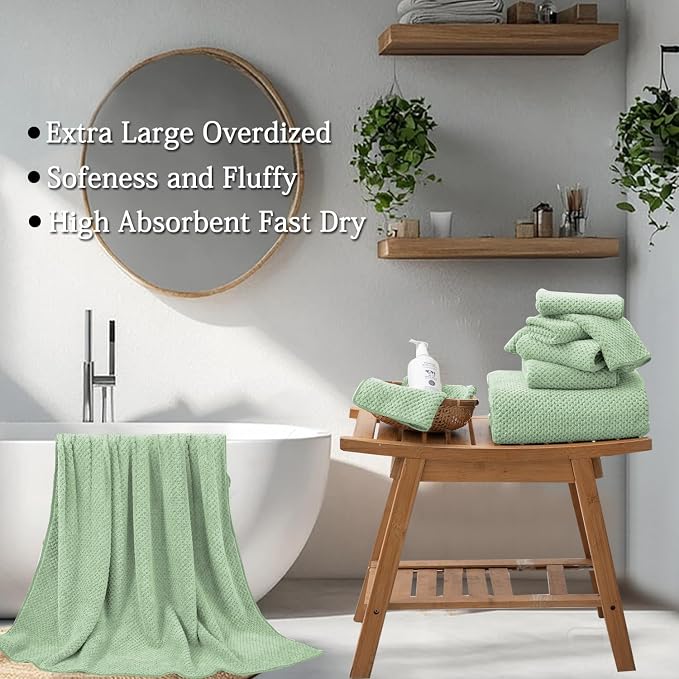 Extra Large Bath Towels Set 35x70 Inches - Image 4
