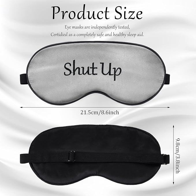 8 Pieces Funny Sleep Mask Silk Eye Mask - Image 3