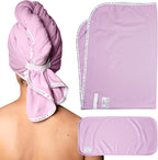 Curlfriend Collective Cotton Cloud T-Shirt Hair Towel Duo – Lilac Locks Hair by CurlfriendCollective