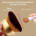 Extra Large Body Makeup Brush For Self Tanner, Leg Makeup &Bronzer Blend - Image 3