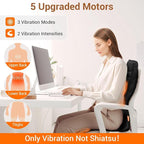 CARSHION Back Massager with Heat, Heated Seat Cover Cushion with 5 Vibrating - Image 4