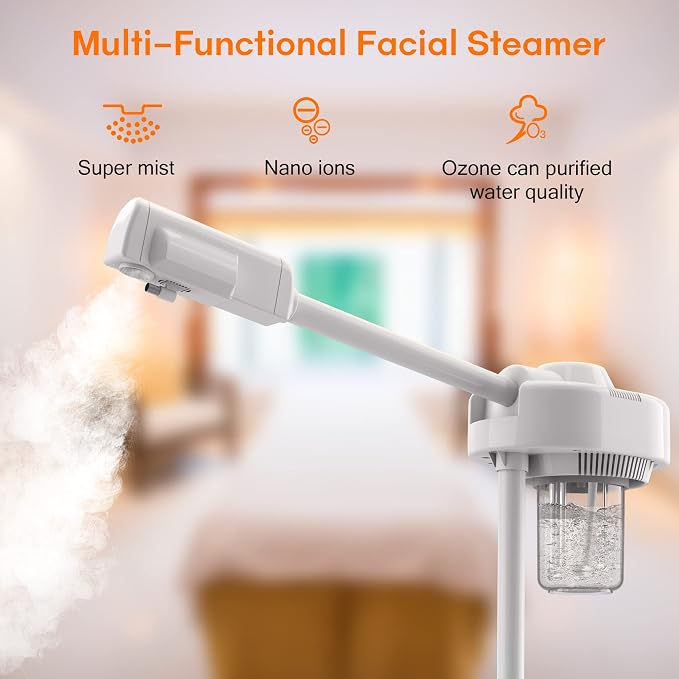 Kingsteam Professional Nano Ionic Facial Steamer on Wheels - Image 2