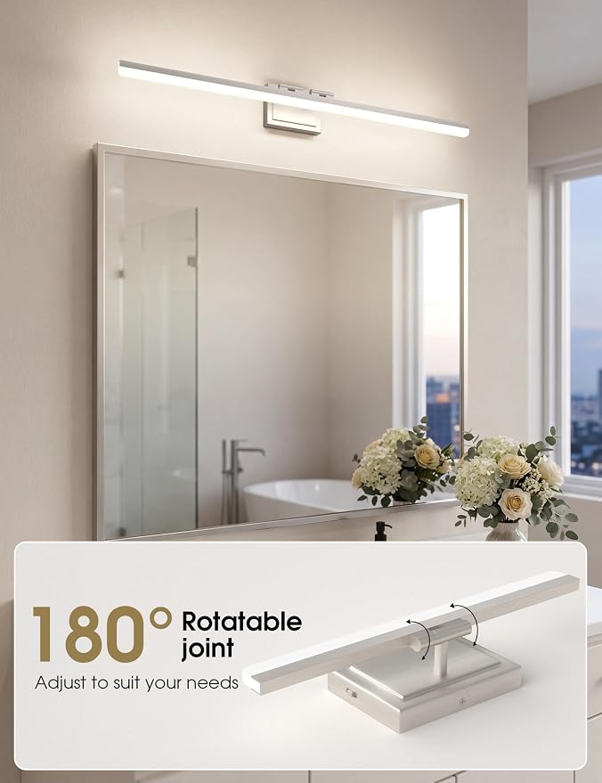 VOLISUN Modern Bathroom Vanity Light 39.4 inch, 34W Dimmable 5CCT Led Bathroom - Image 6