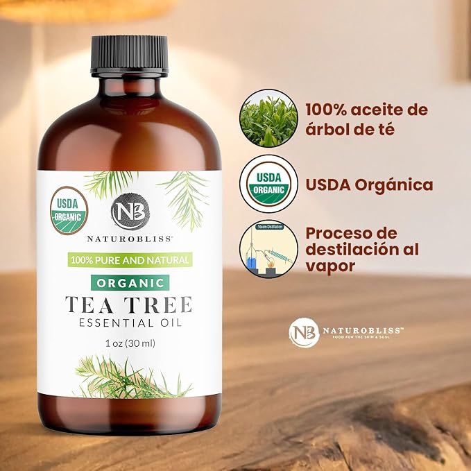 NaturoBliss Organic Tea Tree Essential Oil, 100% Pure Therapeutic Grade - Image 9