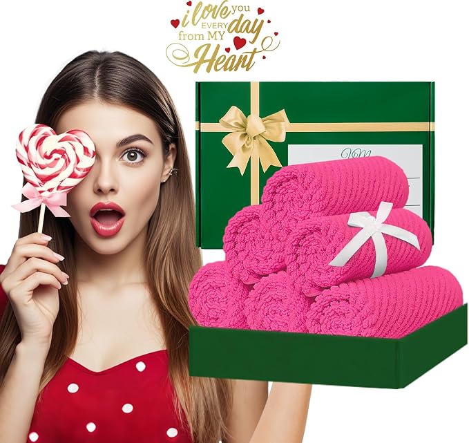 VOOVA & MOVAS Hot Pink Washcloths - Image 5