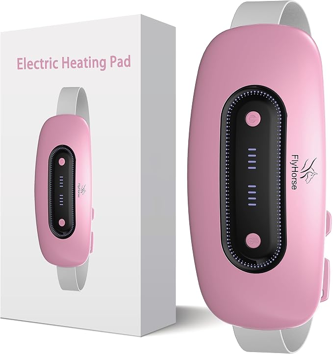 Electric Heating Pad, Portable Cordless Menstrual Heating Pad by Flyhorse
