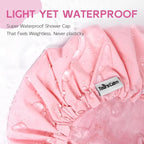 Years Calm Shower Cap for Women Waterproof Reusable – 27g Ultra Lightweight - Image 3