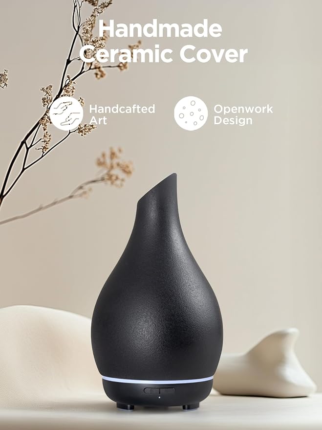 InnoGear Essential Oil Diffuser, 150ml Ceramic Diffuser Handcrafted Stone - Image 6