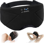 Sleep Mask with Headphones Bluetooth 5.4, LC-dolida Wireless Music Eye Mask by LC-dolida