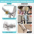 JDO Shower Head with Handheld, High Pressure Handheld Shower Head 6 Settings - Image 4